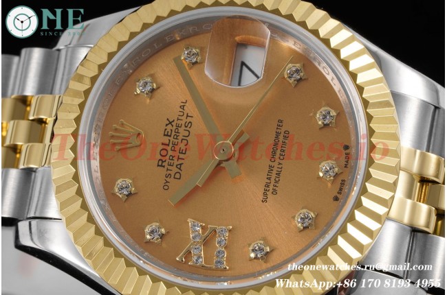 Rolex - Datejust ladies 28mm YG/SS Rose Gold Dial TWS NH05